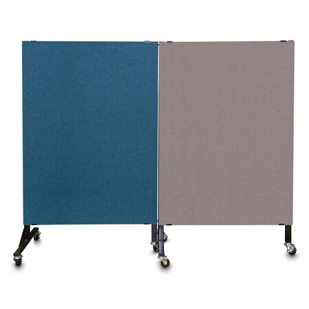 United Visual Products Enclosed Corkboard, 3 Door, 96"x48", 4" Fra, UV3420-WHITE-KEYLIME UV3420-WHITE-KEYLIME